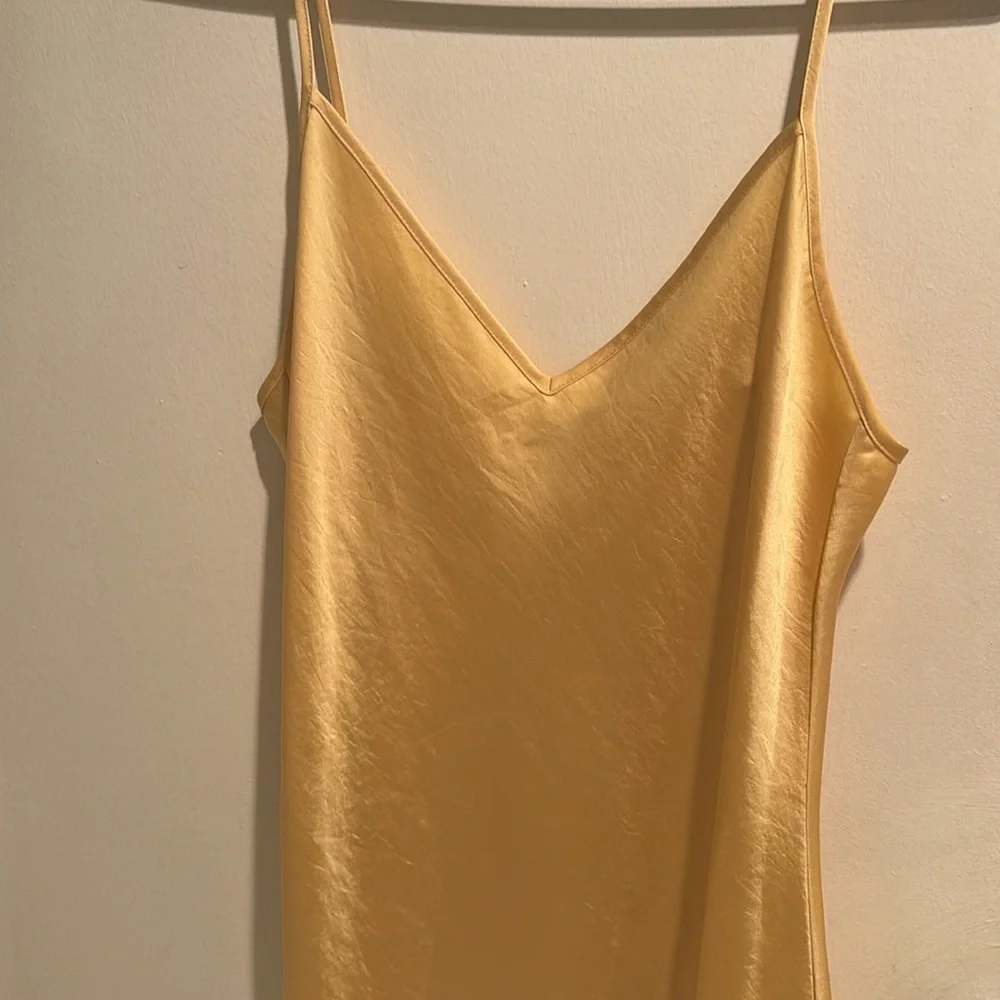 Wilfred Sunlit Yellow Satin Midi Dress - Picture 2 of 3